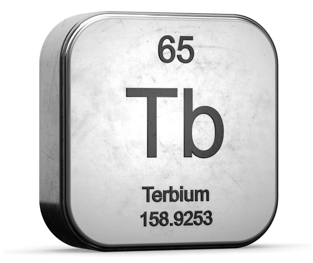 chemical separation of terbium