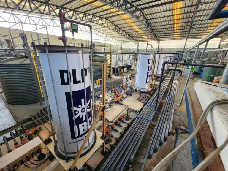Lithium recycling plant